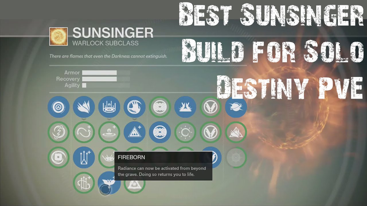 The Best Sunsinger Build for Destiny Solo PvE