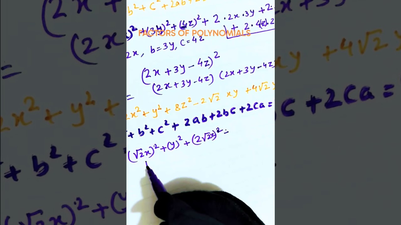 Factors of Polynomials Grade 9 