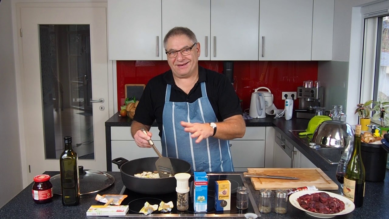Hirschgulasch, ein gut gewürztes Wildgericht