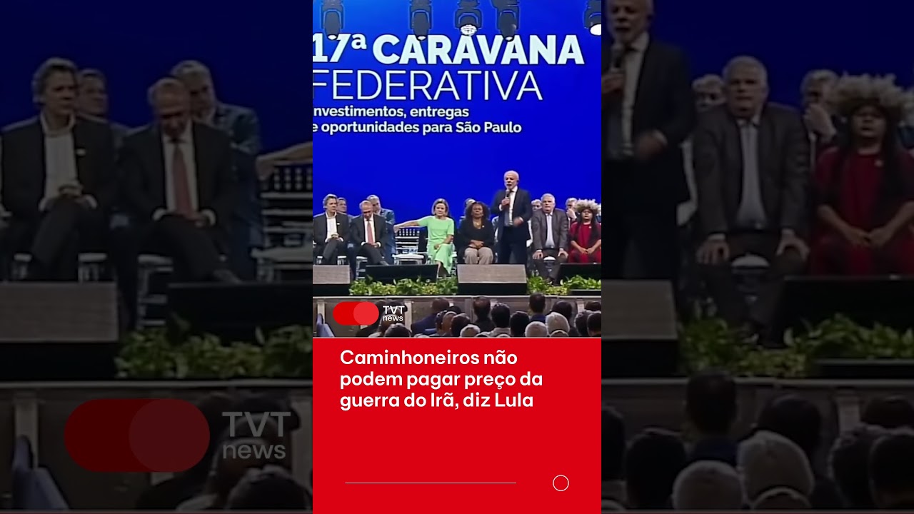 Caminhoneiros n&atilde;o podem pagar pre&ccedil;o da guerra do Ir&atilde;, diz Lula