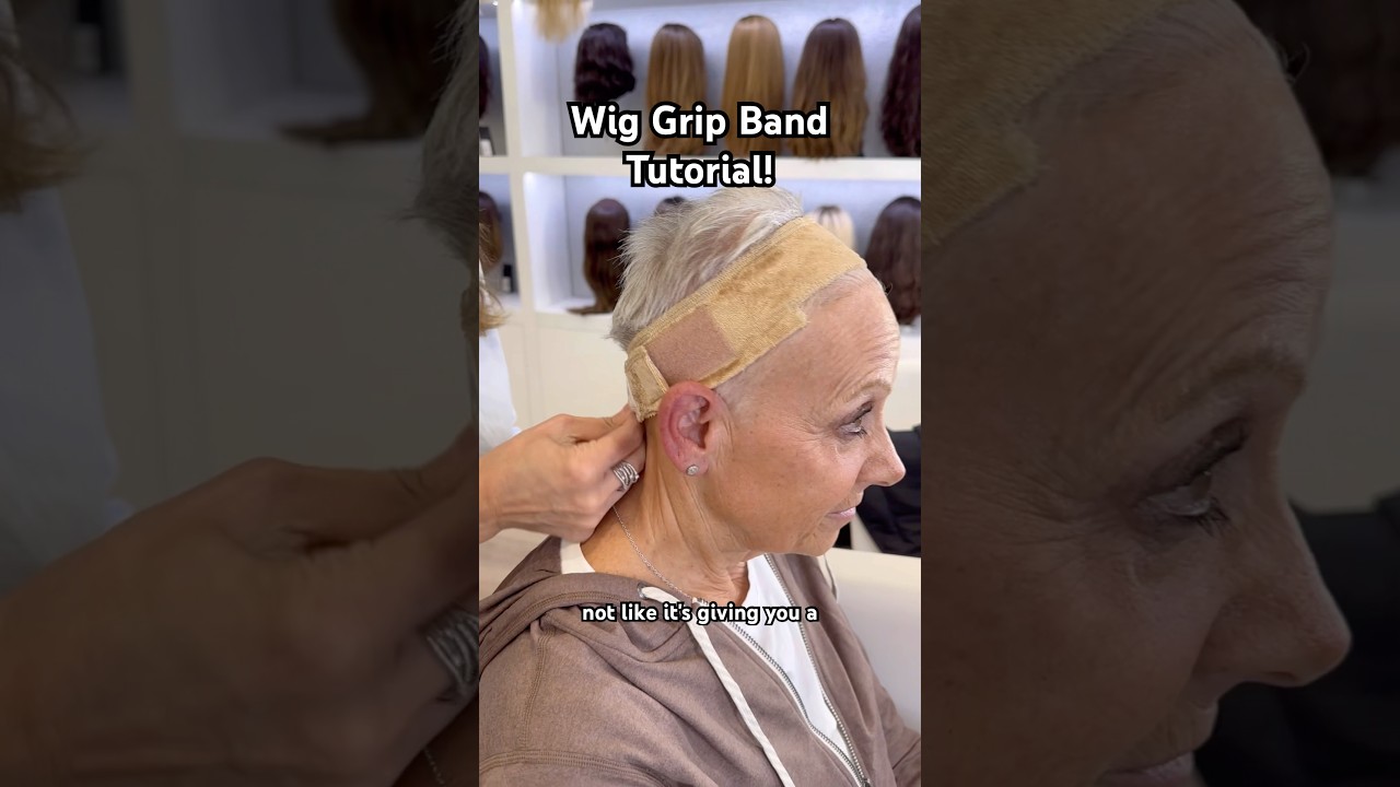 Wig Grip Tutorial on our beautiful client! #gluelesswiginstall #gluelesswigs #wigtutorial #wigs