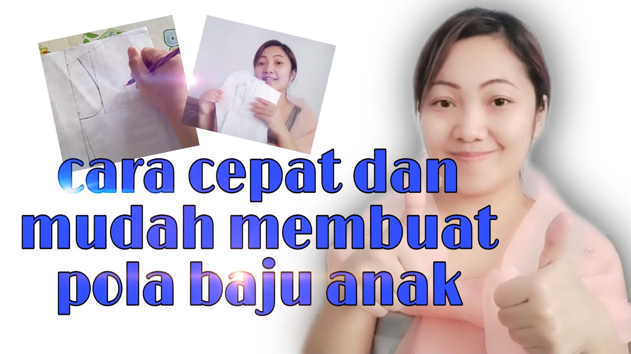 Cara cepat dan mudah membuat pola baju anak // belajar jahit // Chanel jahit