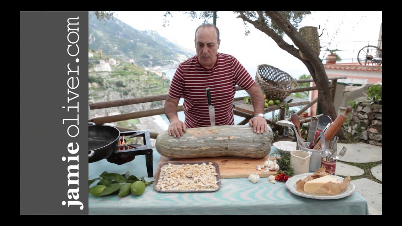 Gennaro cooks vegetarian Pumpkin Farfalle