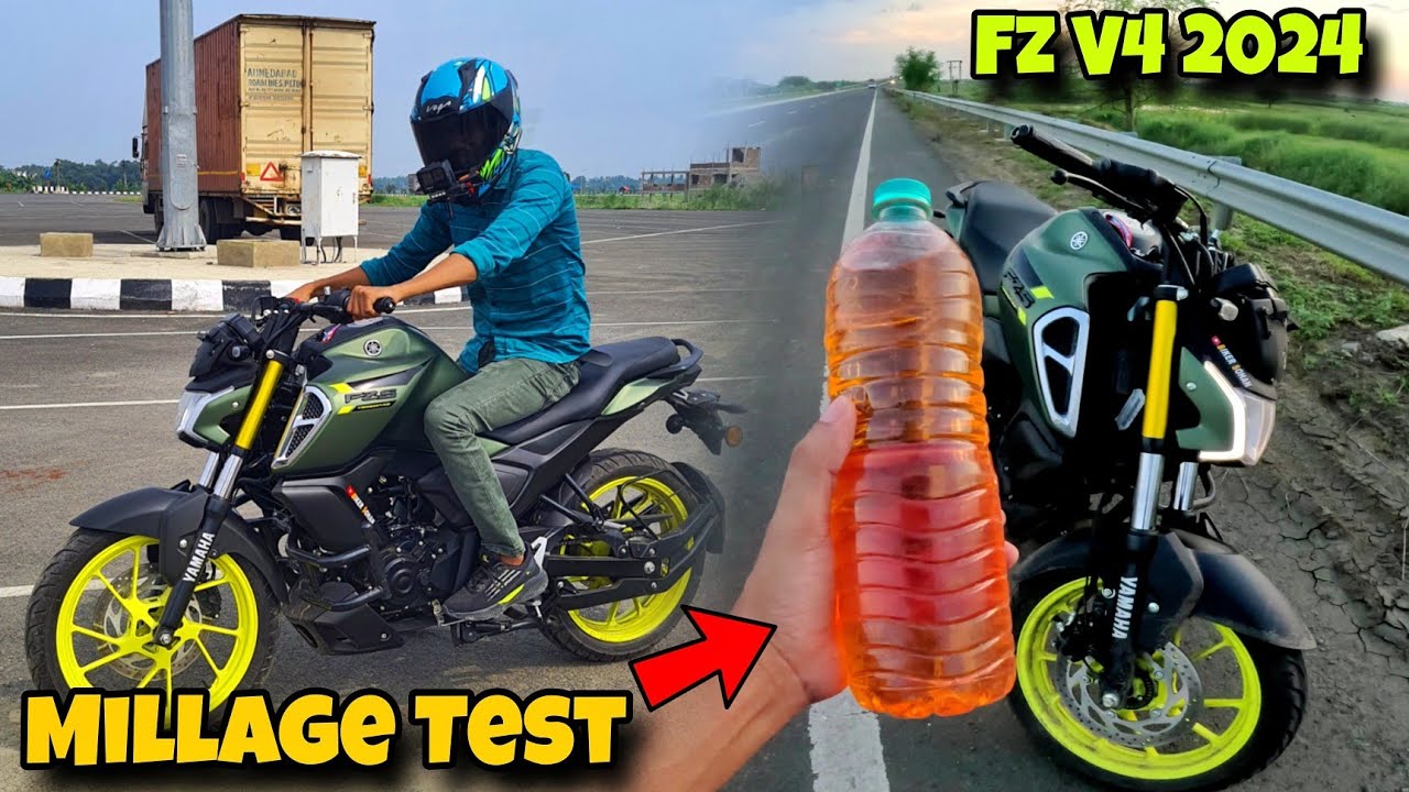 Yamaha Fz s V4 Millage Test 😍Unexpected Mileage After 1st Service FZ V4 2024