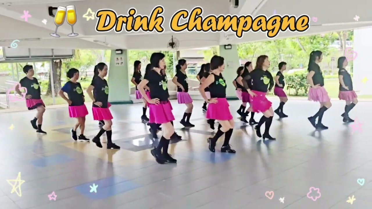 Drink Champagne - Line Dance (Improver)