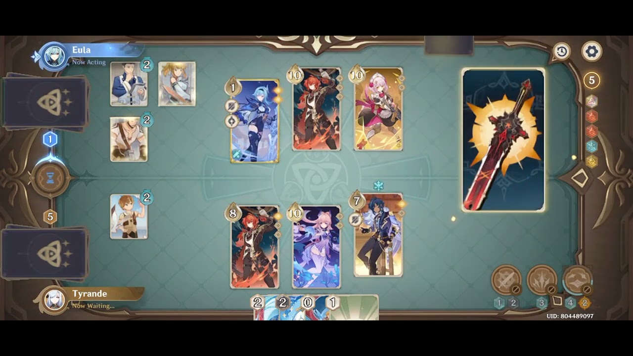 Genius Invovation TCG ( Eula duel ) Genshin Impact