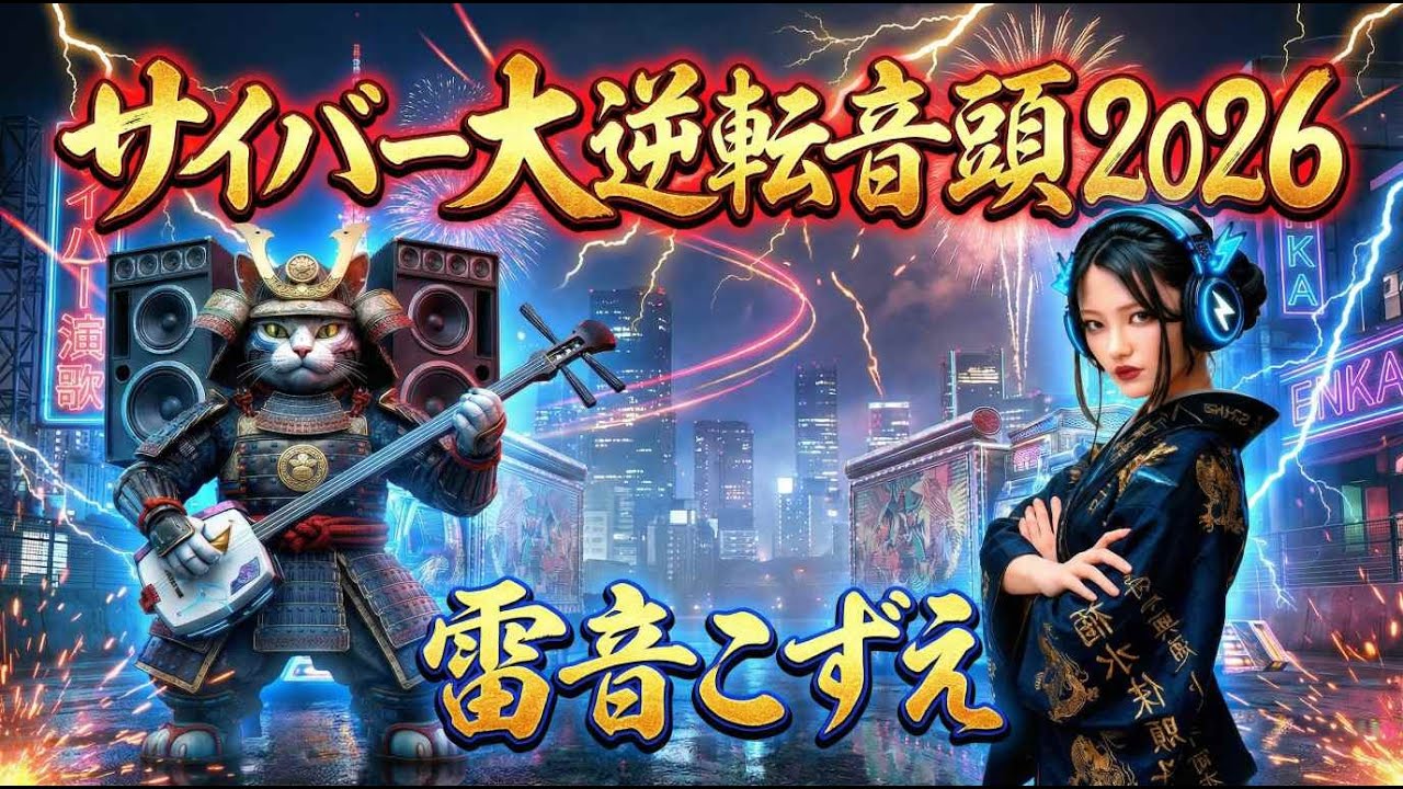 【MV】サイバー大逆転音頭2026　雷音こずえ #サイバー演歌