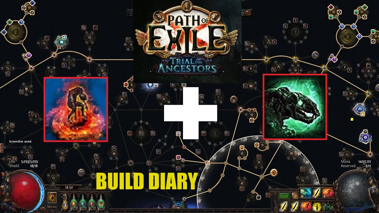 [Path of Exile 3.22] Carrion Golem + Zombie Build Diary in Ancestor League - 1187