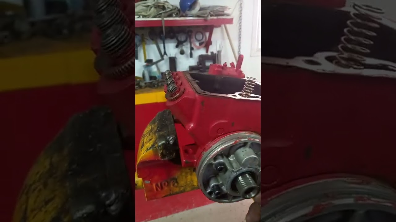 check & replace  shaft seal of injection pump caterpillar 3208 v-8 engine.