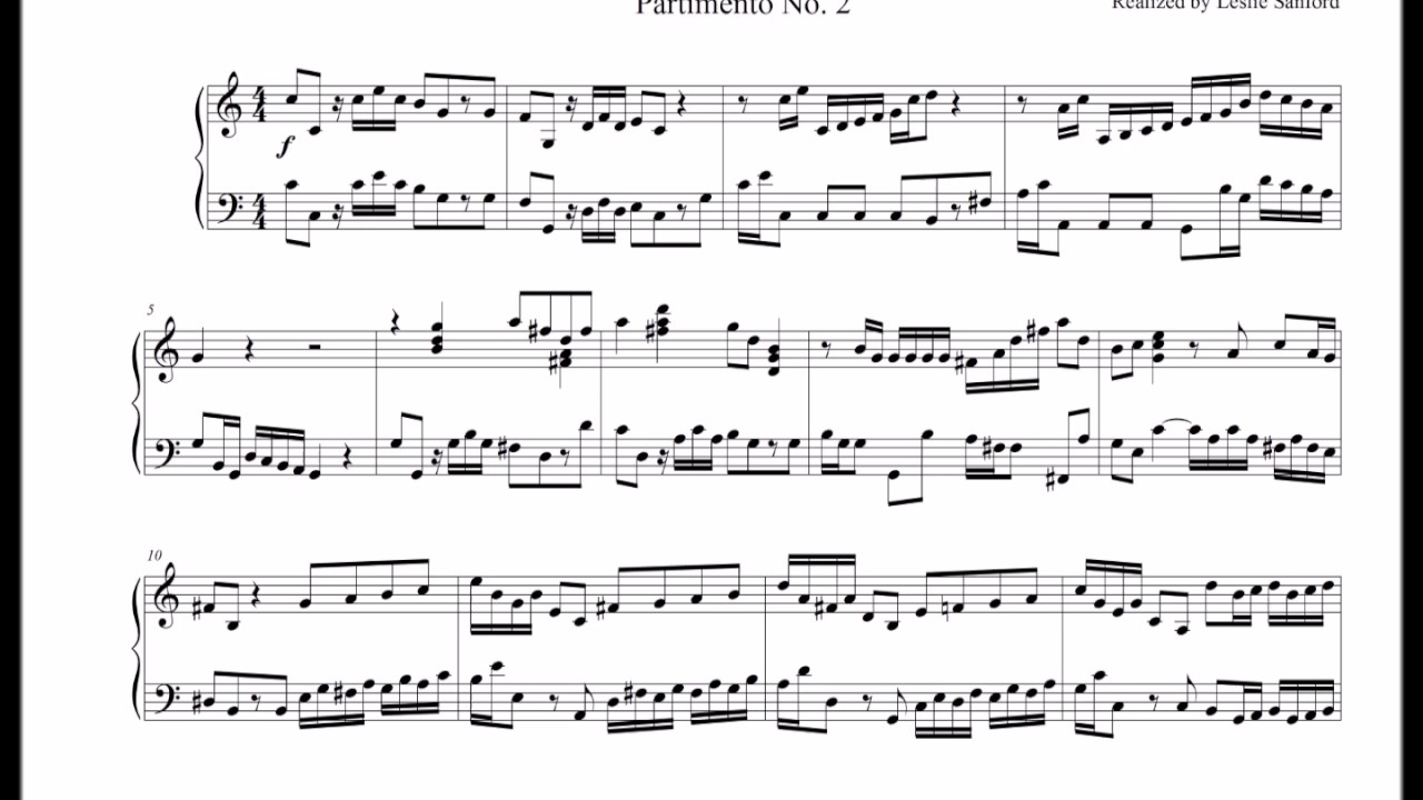 Partimento by Durante - No. 2 (Partimenti numerati)