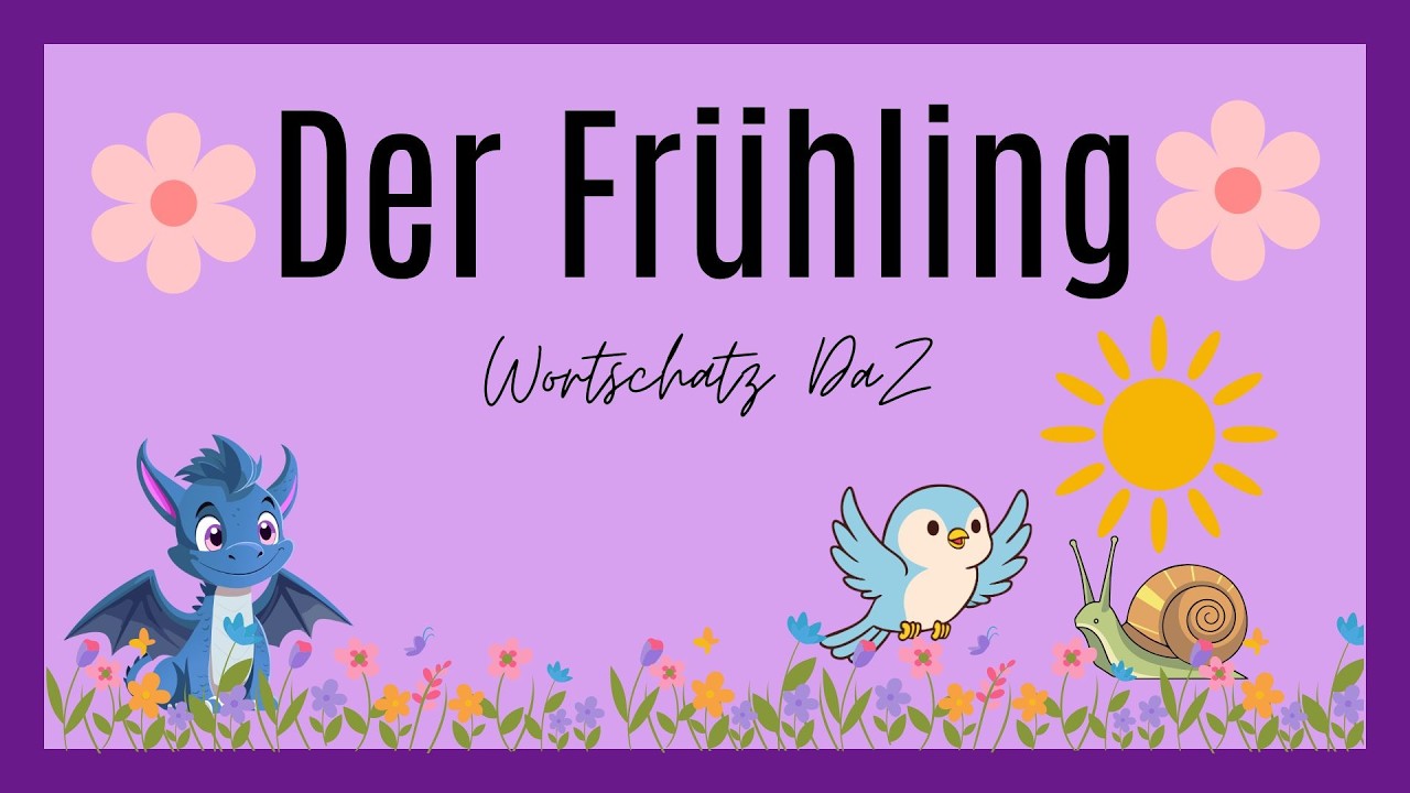 🌸Frühling DaZ🐞 // Wörter zum Frühling für Deutsch als Zweitsprache // Bild zu Wort // Wortschatz