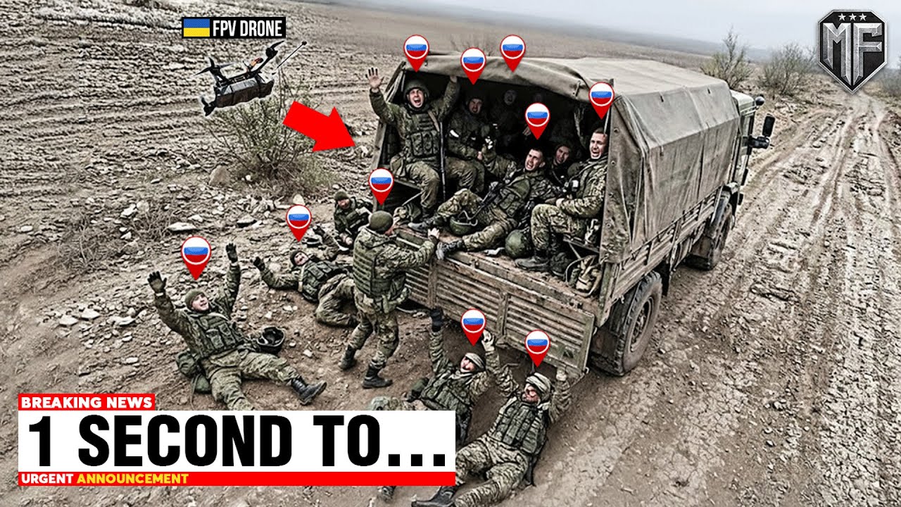 Ukrainian Azov Drones Spot a Truck Full of Russian Soldiers - Then THIS Happened...
