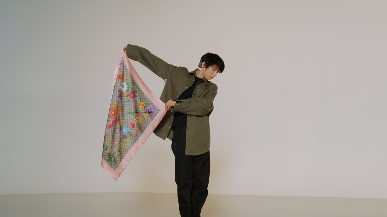 羽生結弦が美しく舞う！グッチのシルクスカーフの芸術性を伝える特別映像が公開