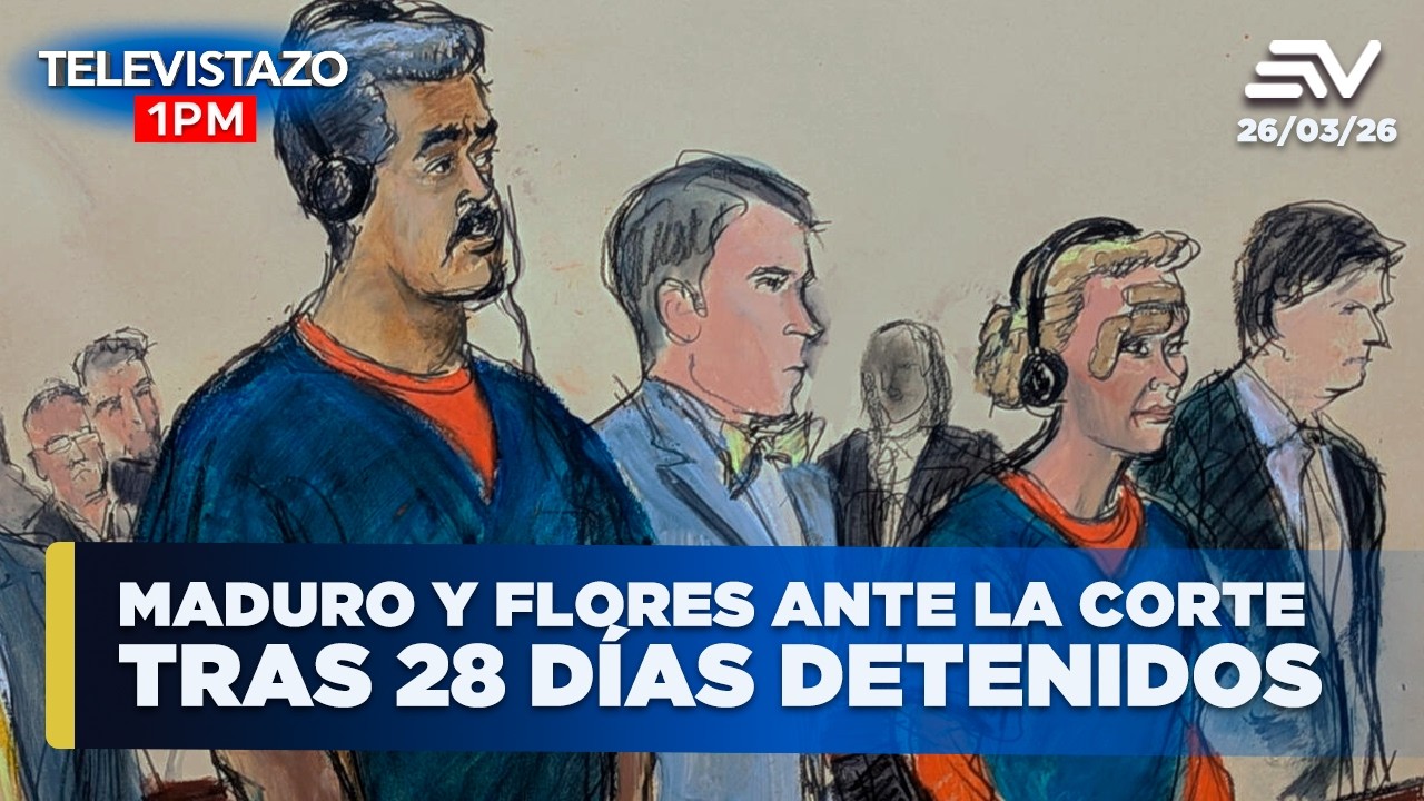 Noticias Televistazo 1PM | Maduro y Flores ante la corte tras 28 d&iacute;as detenidos  | 24 Marzo 2026