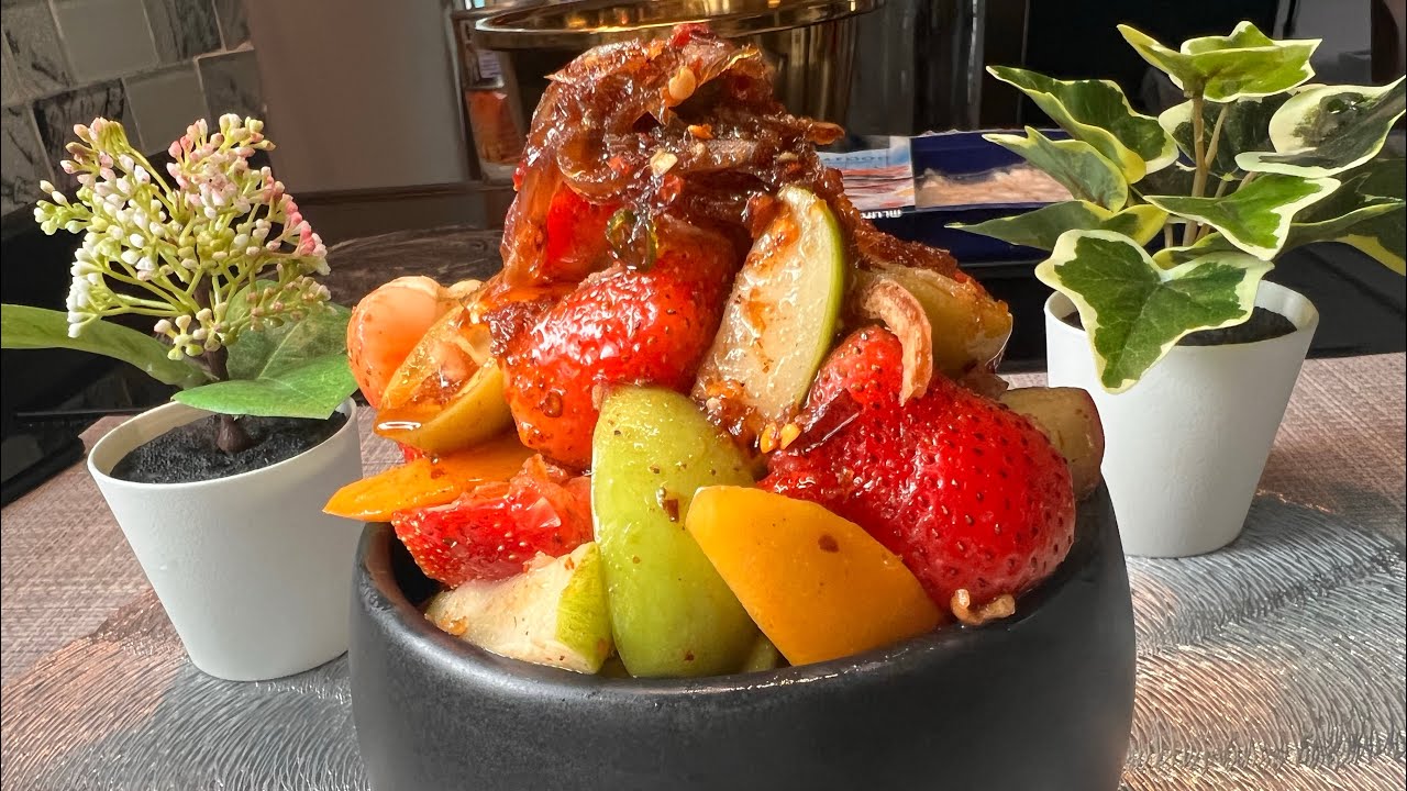 နမ်ပလာဝန် ထိုင်း ဆော့ နှင့် အသီးသုပ် MakingThai Sauce sweet and spicy