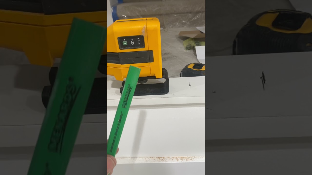 Stairway baluster layout using laser