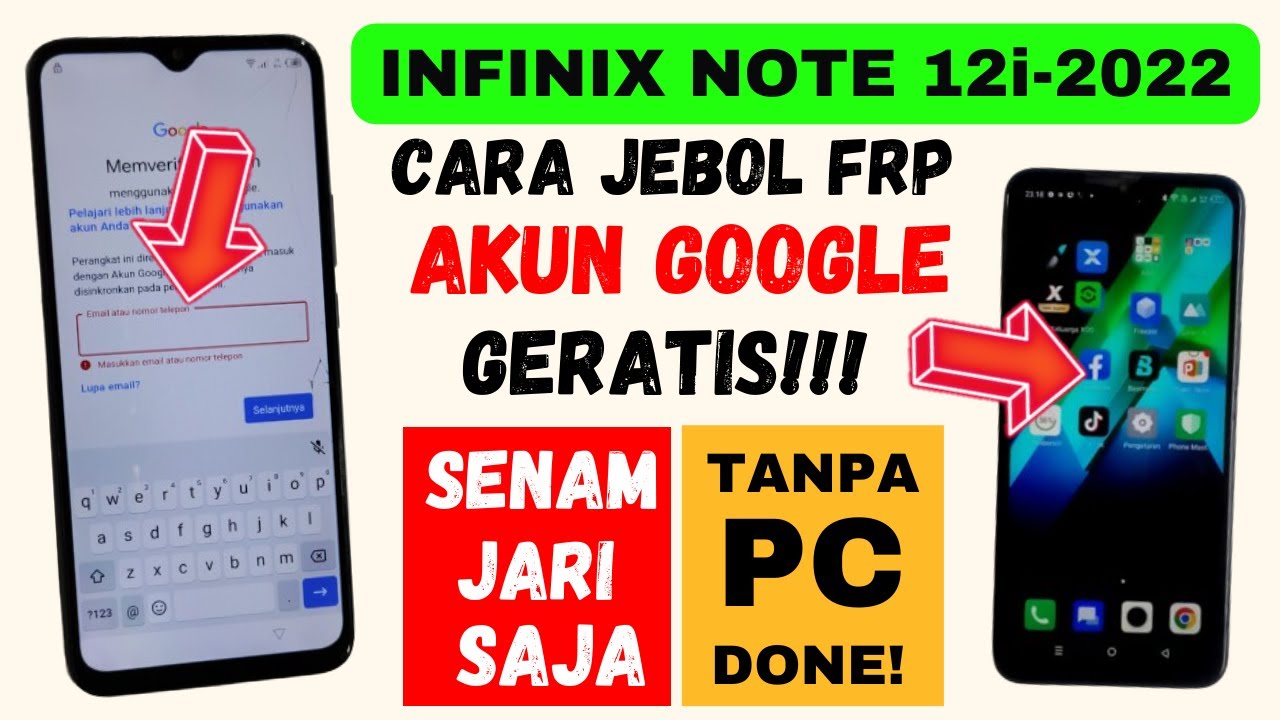 BYPASS FRP AKUN GOOGLE INFINIX NOTE 12i-2024‼️ GERATIS CUKUP SENAM JARI TANPA PC⁉️