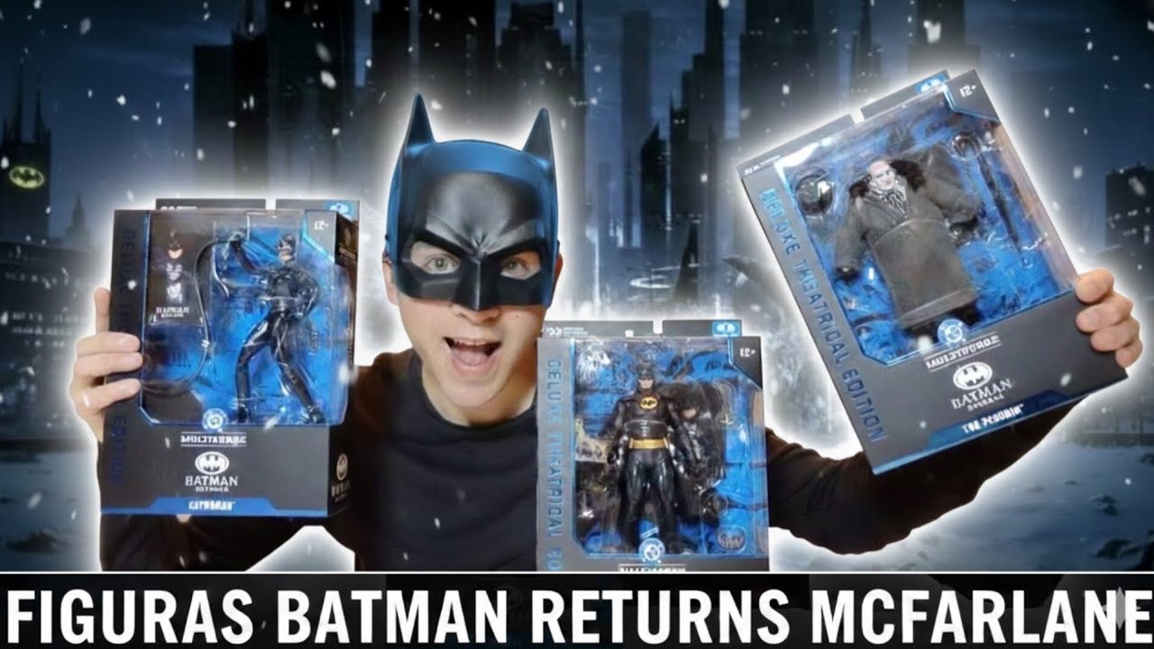 Colección Batman Returns de Mcfarlane toys, Batman, Catwoman y el Pingüino Review ✨😝🦇🐈🐧