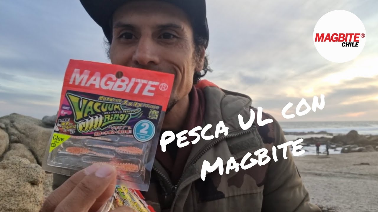 Pesca ultra ligera UL con MAGBITE vinilos
