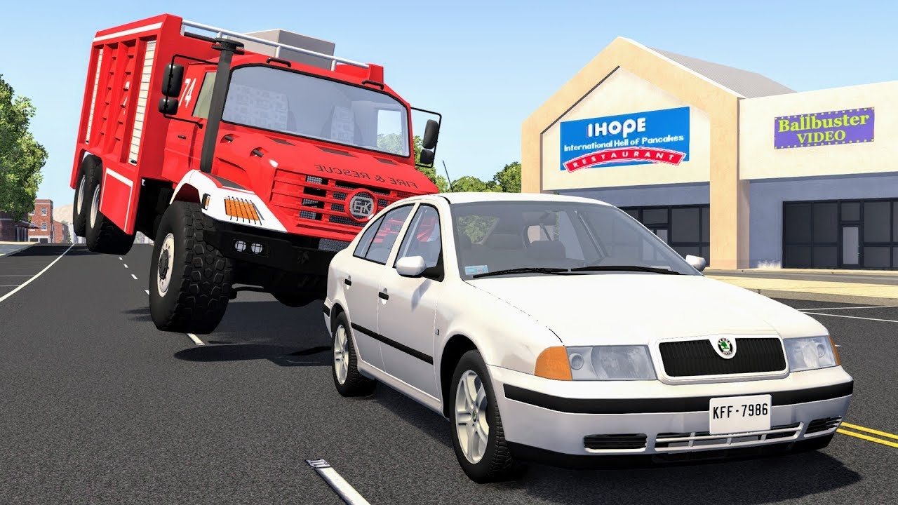 High Speed Traffic Crashes #32 - BeamNG Drive | CrashBoomPunk