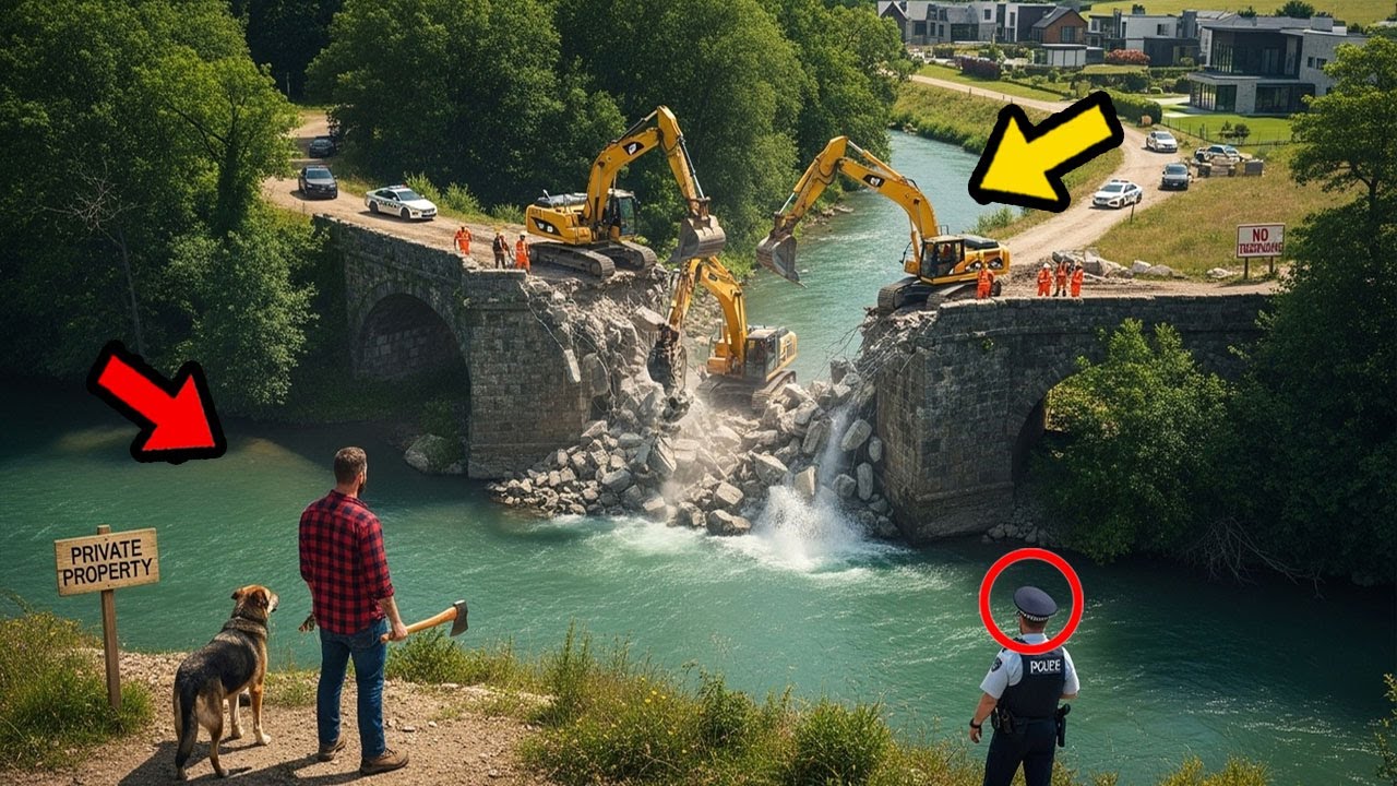 HOA riss die Brücke meiner Ranch ab – also grub ich einen Graben um ihre Siedlung