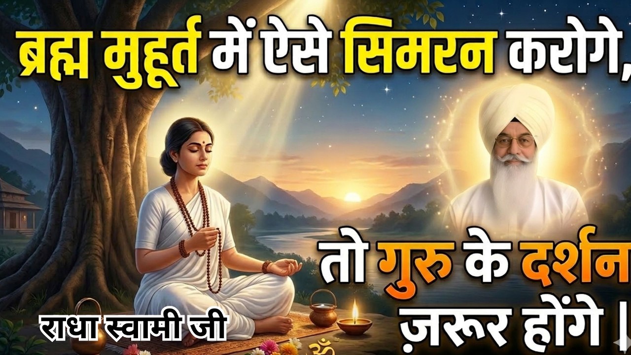 ब्रह्म मुहूर्त में  ऐसे सिमरन करोगे , तो गुरु के दर्शन जरूर होंगे | radha soami sakhi