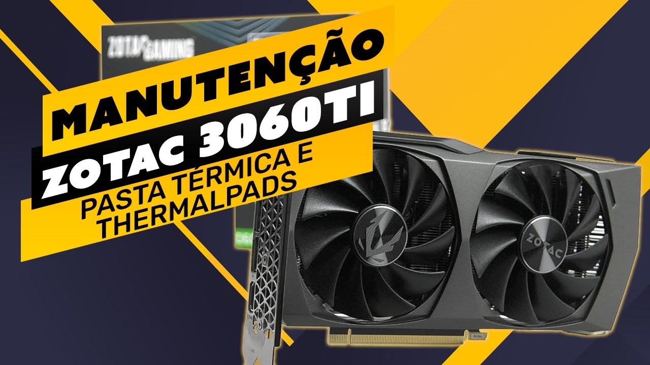 ⛏️⚙️ RTX 3060Ti FRITANDO - MANUTENÇÃO - LIMPEZA - TROCA DE THERMALPAD E PASTA TÉRMICA