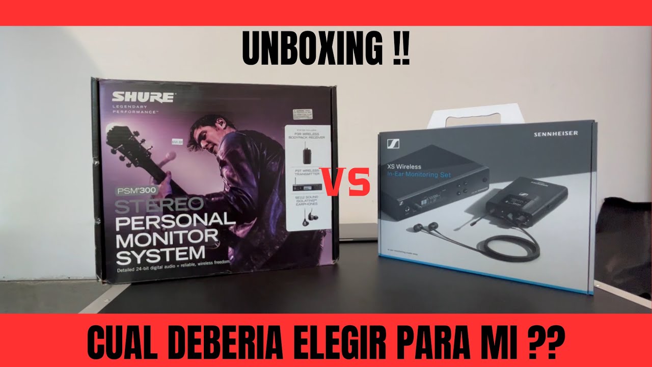 UNBOXING! /  Sistema in ears Shure VS Sennheiser , comparativa y reacción