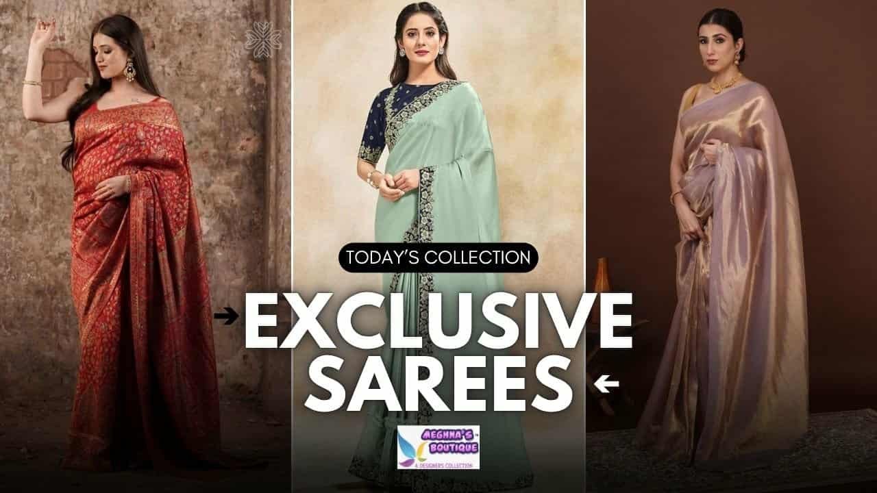 Meghnas Designer Sarees Collection 💝 DT 02/03/26 💝 COD All 🇮🇳 Booking WP 6289274501/9073469910