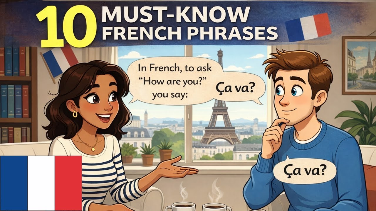10 French Phrases You NEED Before Your Trip | Beginner French Lesson