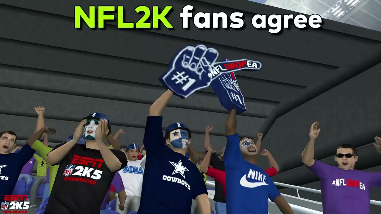 NFL2K5R - Pregame warm ups and commentary that makes sense