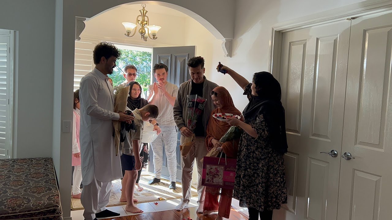 Welcoming Our Beautiful Couple  فامل عزیزم به خانه ما خوش امدید .