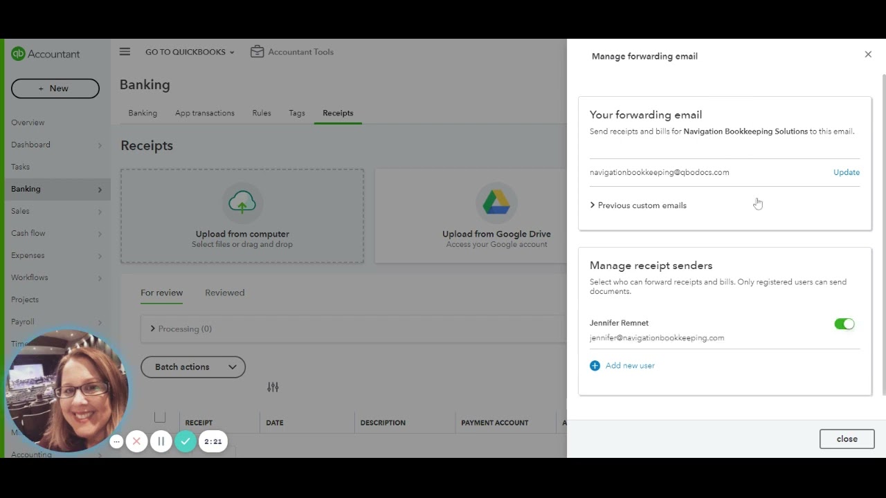 Receipt Management with QuickBooks Online