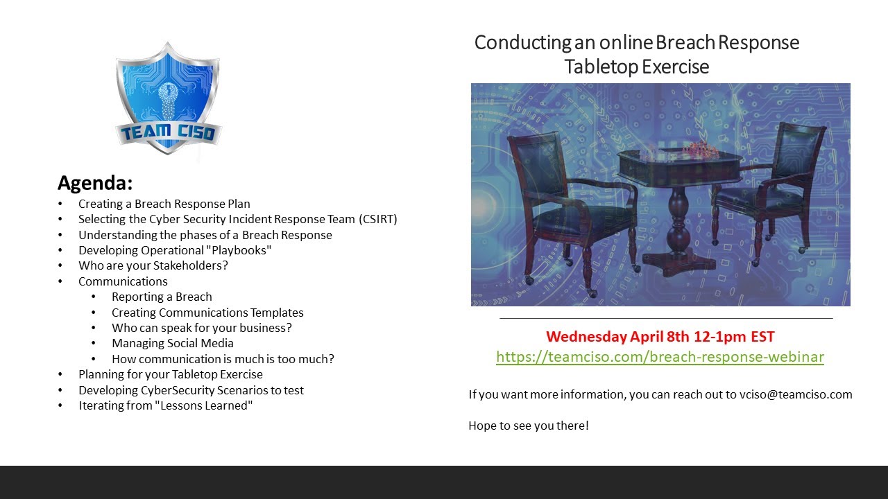 Conducting a Cyber Security Breach Response Tabletop Exercise