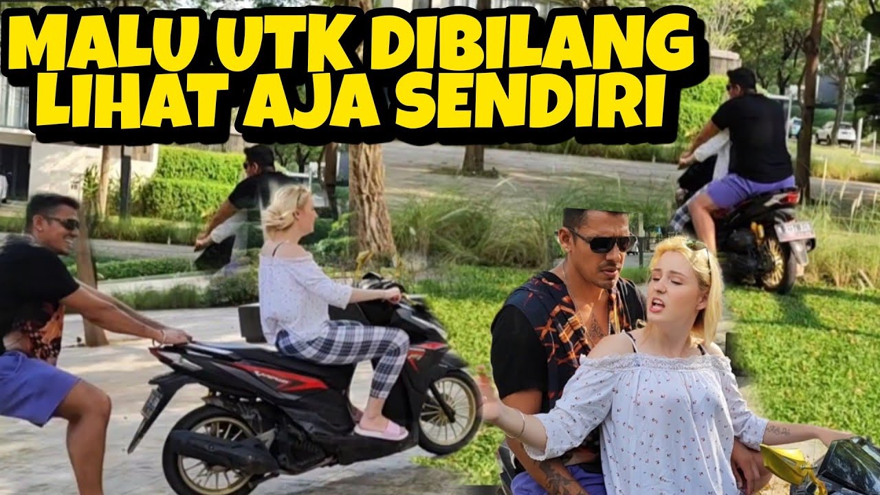 MALU UNTUK DIBILANG, LIHAT AJA SENDIRI:  BAGUS ISTRI  BELAJAR NAIK SEPEDA MOTOR LANGSUNG BISA NGEBUT