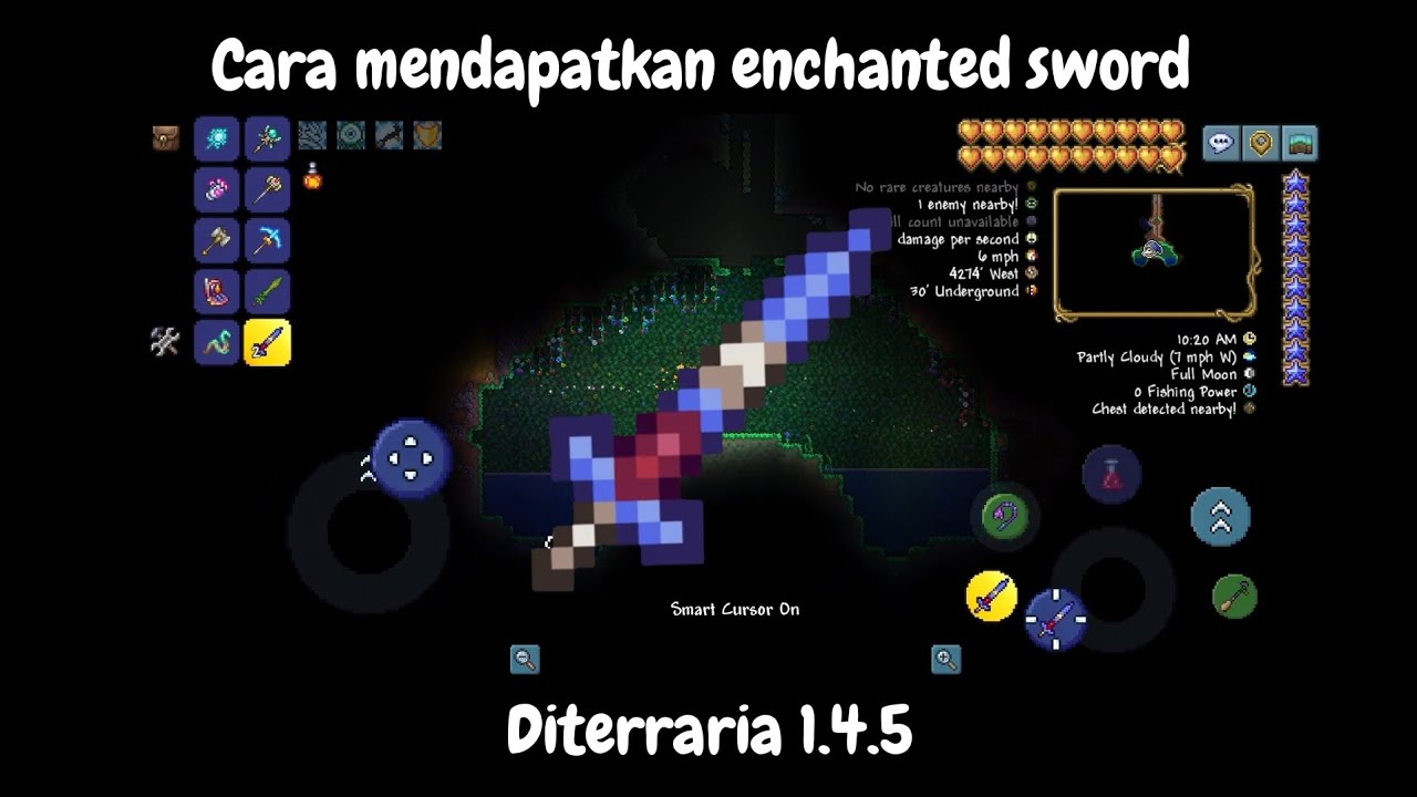 Cara mendapatkan enchanted sword diterraria 1.4.5 (seed di deskripsi)