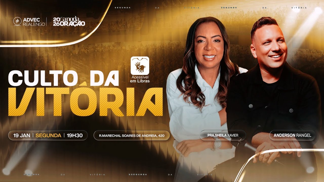 CULTO DA VITÓRIA | PRA. SHEILA XAVIER  | 19/01/2026