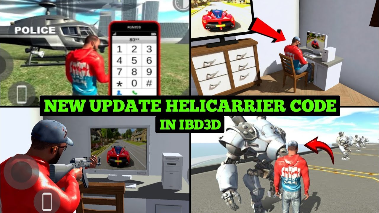 🔥PC ON Cheat Code | New House + Helicarrier Add In IBD3D | Shimul Gamerz | New Update In IBD3D ✅