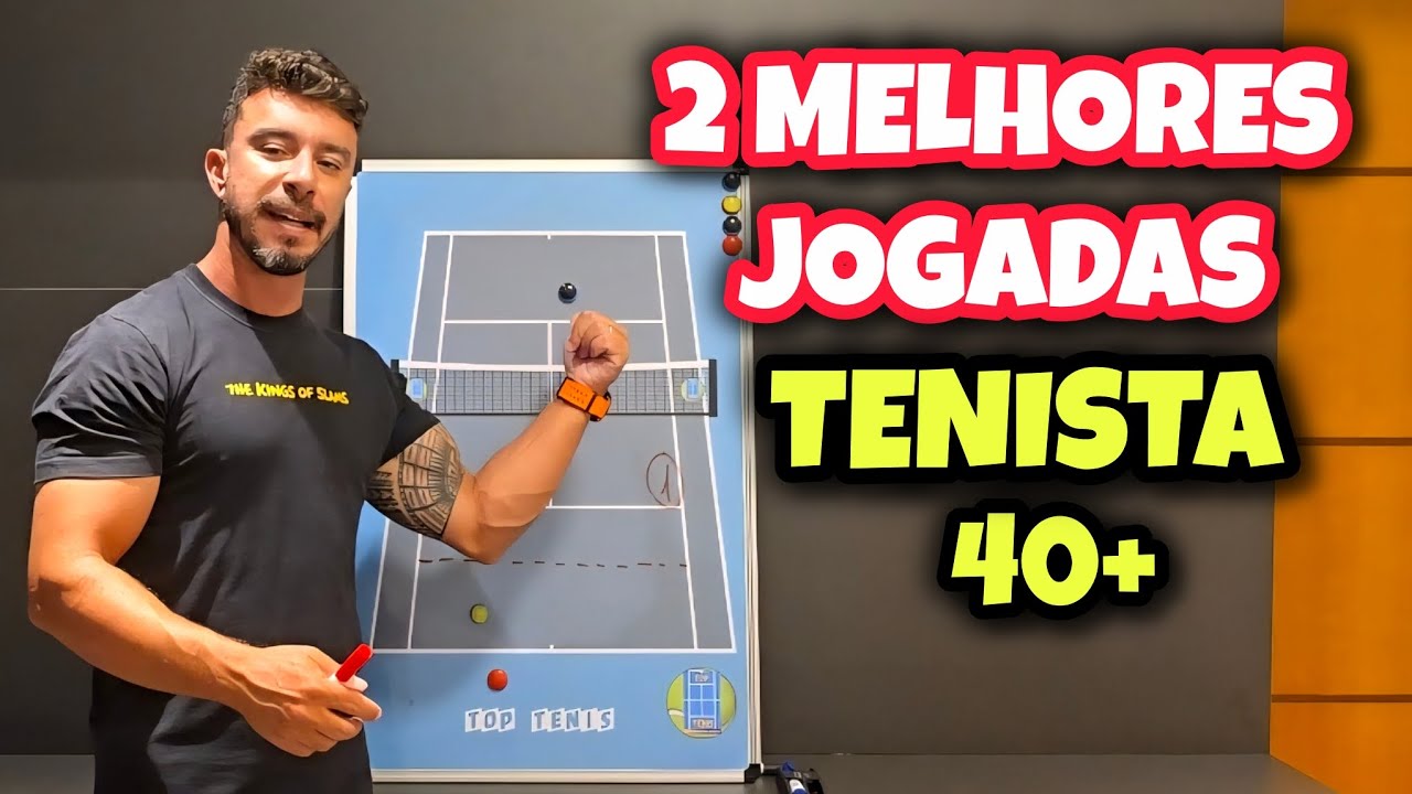 APRENDA AS 2 MELHORES JOGADAS PARA O TENISTA 40+ (TÁTICAS NO TÊNIS)