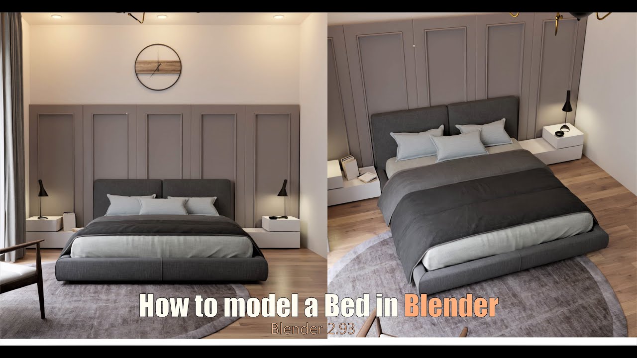 How to Model Realistic Bed in Blender
