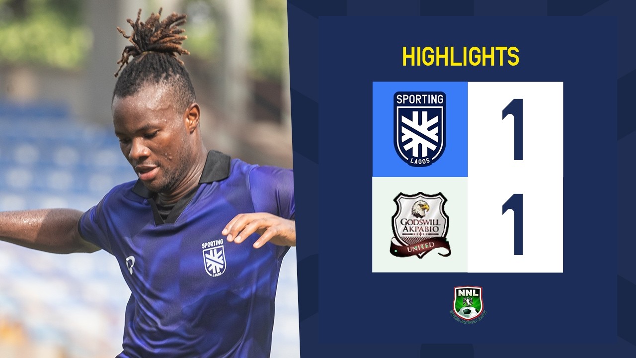 HIGHLIGHTS |  Sporting Lagos 1 - 1 Godswill Akpabio| NNL 25/26  MD11