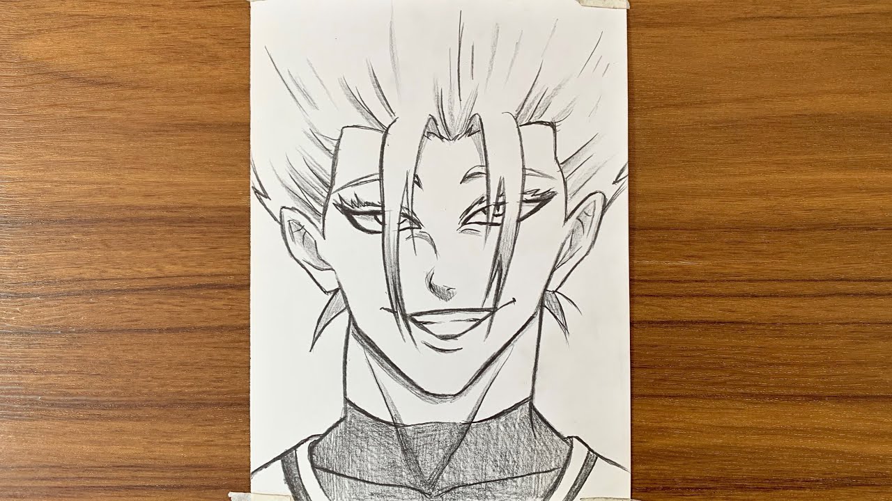 Como Desenhar o Ryusei Shidou de Blue Lock Passo a Passo || Desenho Fácil de Anime