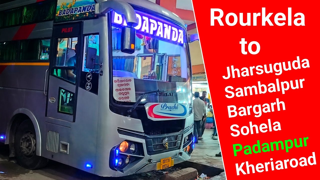 Badapanda Ac  Sleeper Bus Rourkela|| Rourkela to Padampur Badapanda Bus|| Rourkela to Sambalpur Bus