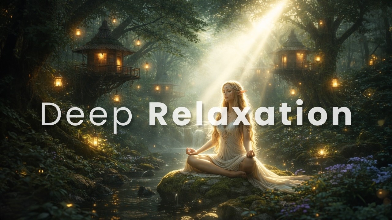 Deep Sleep Forest Ambience (4K) | Sounds for Relaxation, Meditation, Stress relief & Deep Sleep.