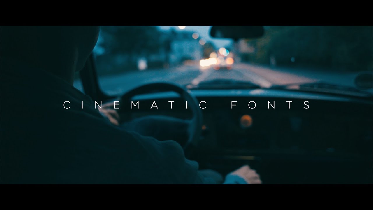 CINEMATIC FONTS - Meine Top 5 Lieblings Schriftarten für Videos!