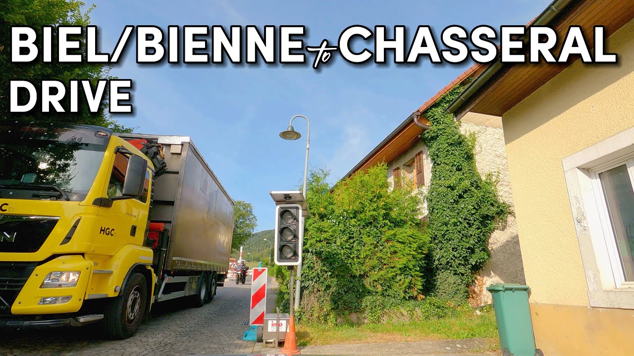 Biel/Bienne to Chasseral - Mountain Road - Scenic Drive - Switzerland