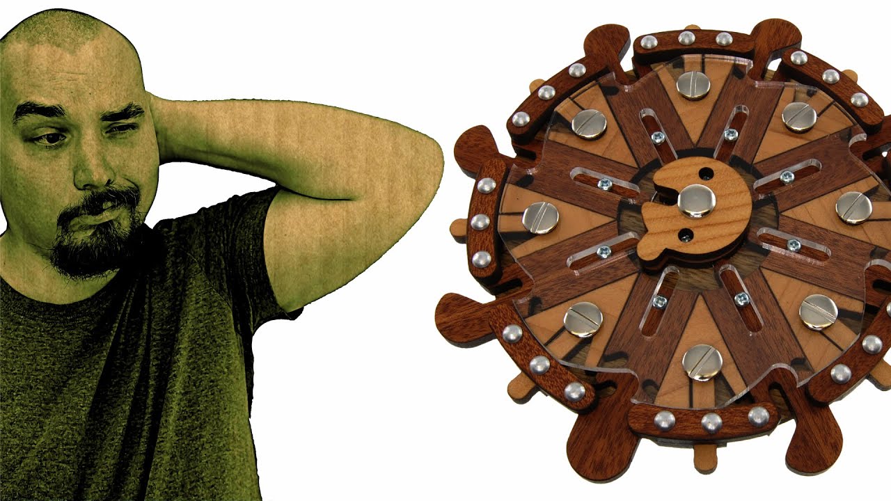 Steuerrad Puzzle a wood puzzle from Jean Claude Constantin - Solution