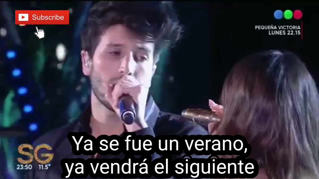 ¡EXCLUSIVO HD! Tini y Sebastián yatra- oye  (Con letra)programa SUSANA GIMÉNEZ