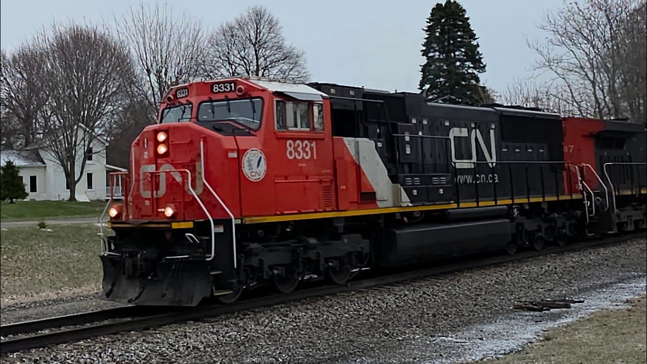 Canadian national westbound M301 8331+2647 Bancroft Michigan March 15 2026