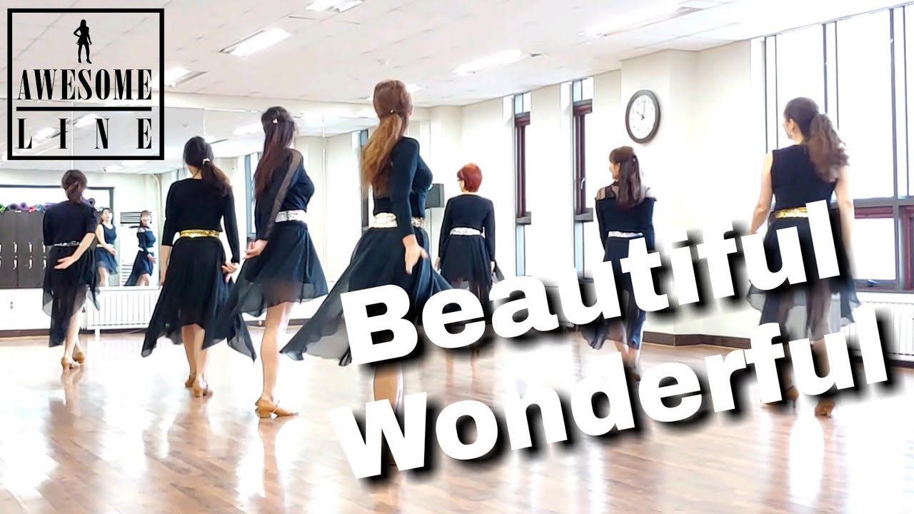 Beautiful Wonderful Line Dance Demo & Walkthrough